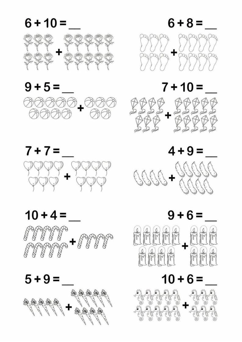 幼小衔接看图列式